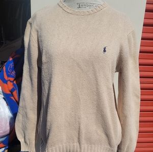 New without tags polo sweater size medium beige